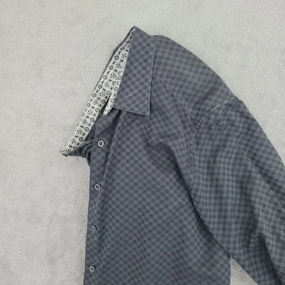 Robert Graham Mens Classic Fit Long Sleeve Checkered Button down Shirt‎ XL  27CT - Picture 9 of 10
